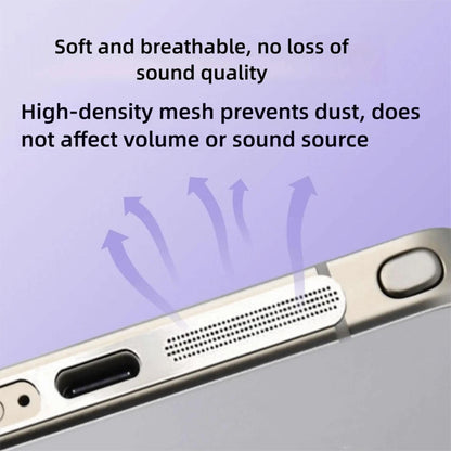 For Samsung Galaxy S26 Ultra 5G 5pcs High-Density Metallic Integrated Speaker Dust Cover(Black)