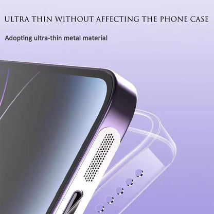 For Samsung Galaxy Z Flip6 5G 5pcs High-Density Metallic Integrated Speaker Dust Cover(Gold)