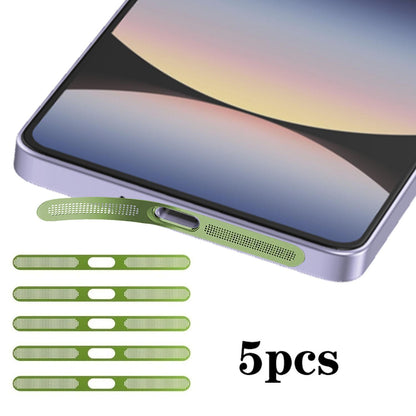 For Redmi Note15 Pro+ 5pcs High-Density Metallic Integrated Speaker Dust Cover(Green)