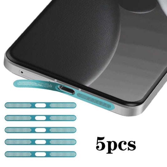 For Xiaomi 15 Ultra 5pcs High-Density Metallic Integrated Speaker Dust Cover(Blue)
