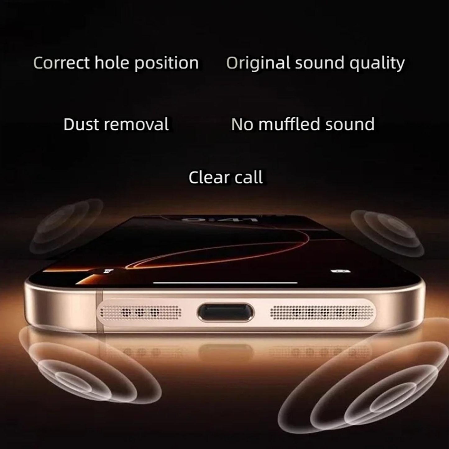 For OnePlus Ace 5 Pro 5pcs High-Density Metallic Integrated Speaker Dust Cover(Blue)