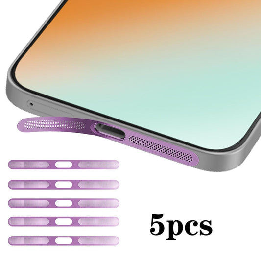 For Honor Power2 5pcs High-Density Metallic Integrated Speaker Dust Cover(Purple)