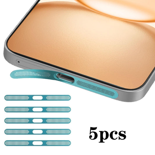 For Honor Power 5pcs High-Density Metallic Integrated Speaker Dust Cover(Blue)