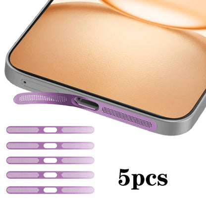 For Honor Power 5pcs High-Density Metallic Integrated Speaker Dust Cover(Purple)