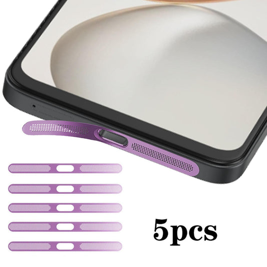 For Honor 400 Smart 5G 5pcs High-Density Metallic Integrated Speaker Dust Cover(Purple)