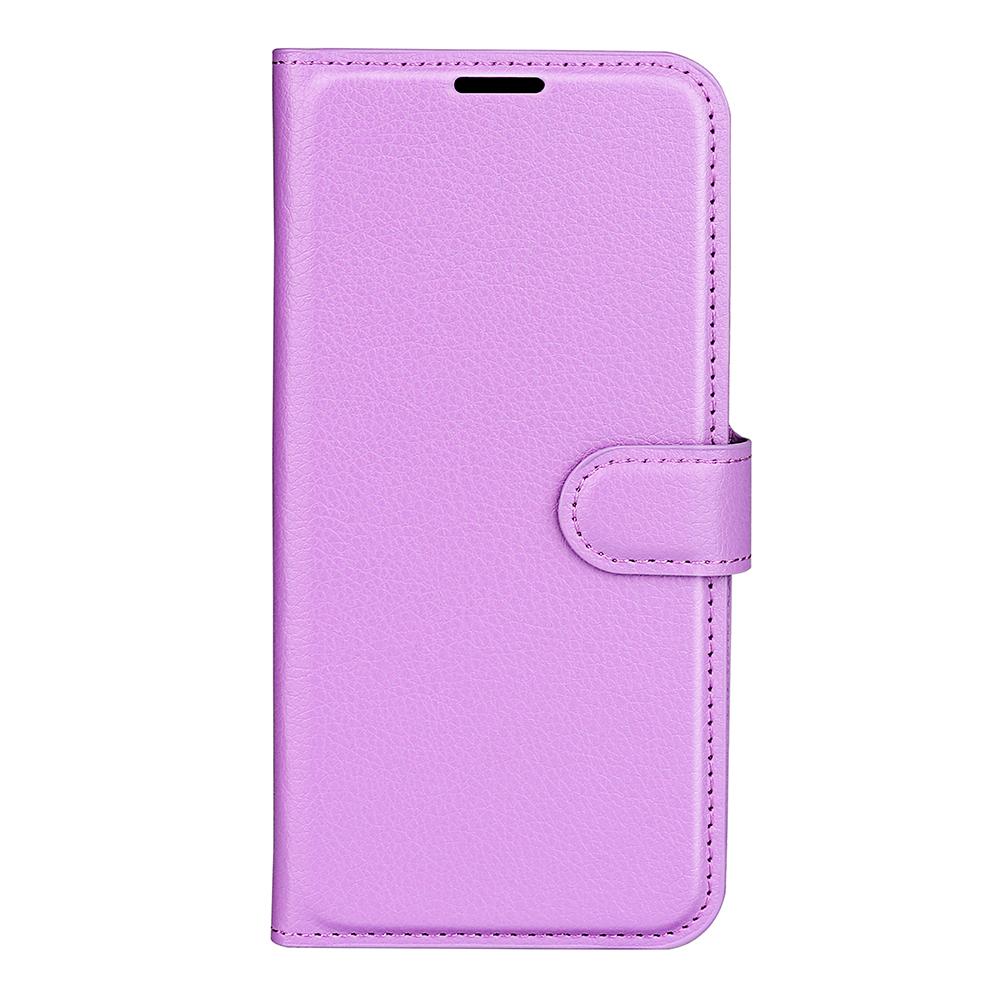 For OPPO Reno16 F / FS Litchi Texture Horizontal Flip Leather Phone Case with Holder - Purple - SYA003245910E