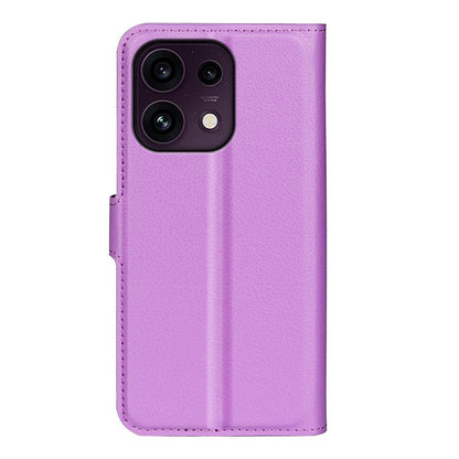 For OPPO Reno16 F / FS Litchi Texture Horizontal Flip Leather Phone Case with Holder - Purple - SYA003245910E