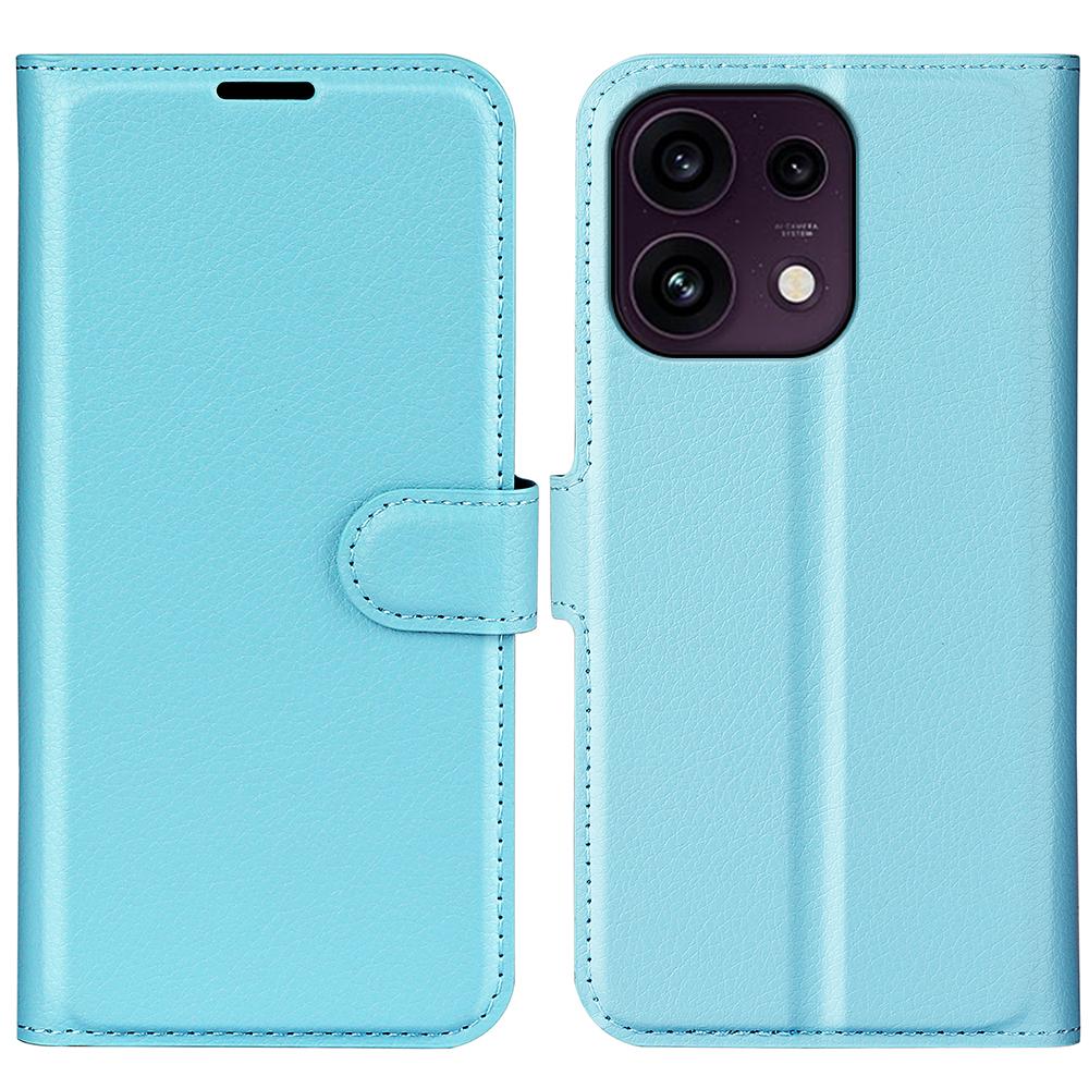 For OPPO Reno16 F / FS Litchi Texture Horizontal Flip Leather Phone Case with Holder - Blue - SYA003245910F