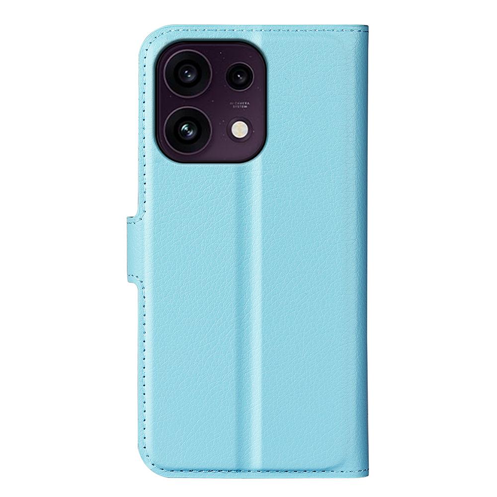 For OPPO Reno16 F / FS Litchi Texture Horizontal Flip Leather Phone Case with Holder - Blue - SYA003245910F