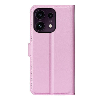 For OPPO Reno16 F / FS Litchi Texture Horizontal Flip Leather Phone Case with Holder - Pink - SYA003245910G