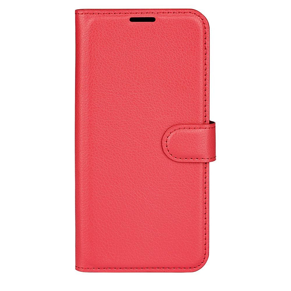 or OPPO Reno16 5G /16 Pro 5G Global Litchi Texture Horizontal Flip Leather Phone Case with Holder - Red - SYA003245911C