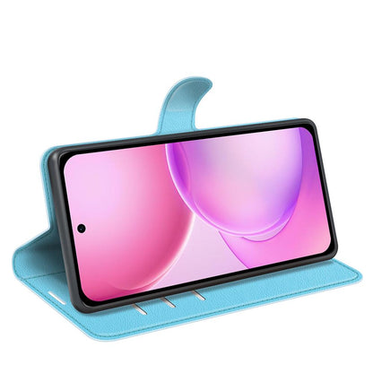or OPPO Reno16 5G /16 Pro 5G Global Litchi Texture Horizontal Flip Leather Phone Case with Holder - Blue - SYA003245911F