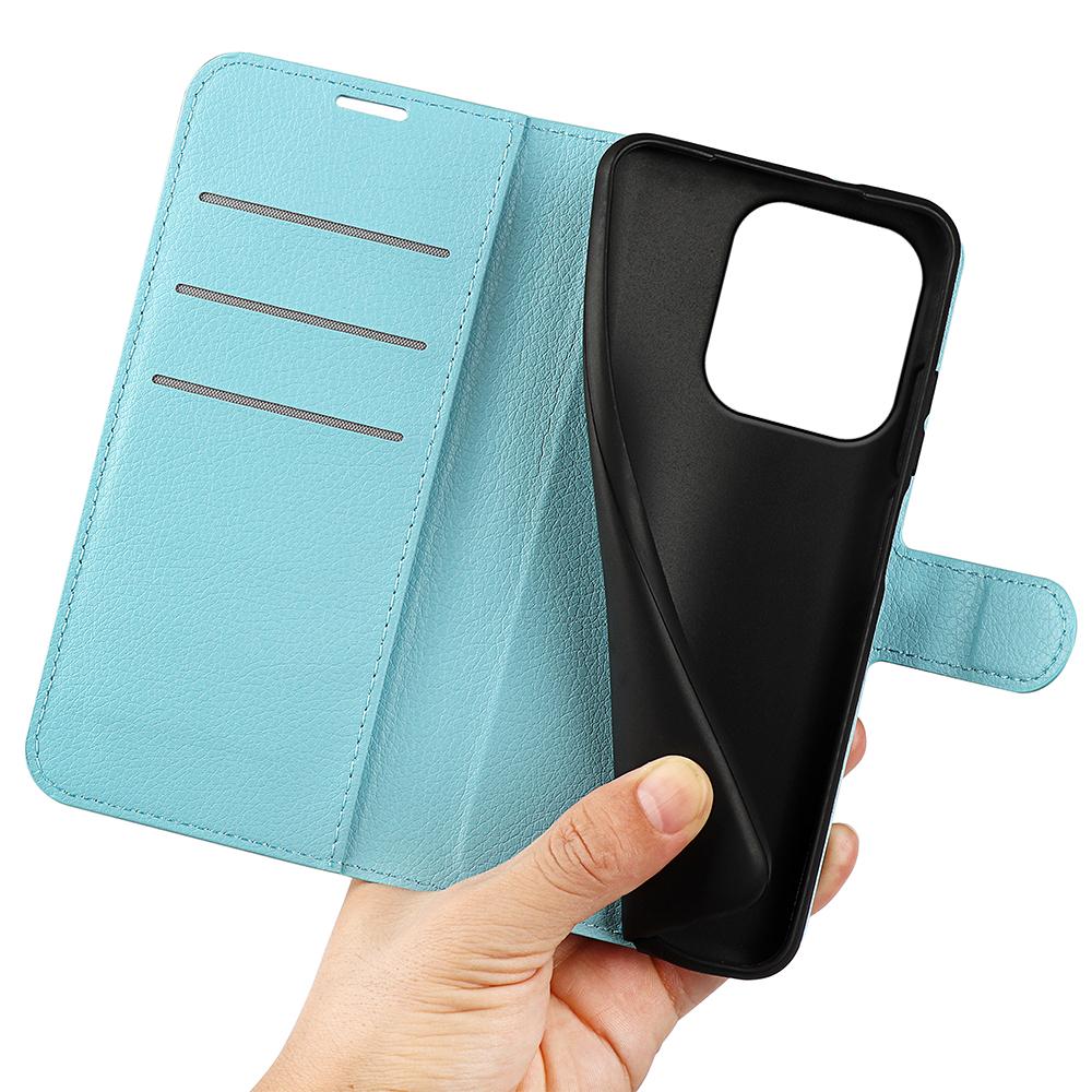 or OPPO Reno16 5G /16 Pro 5G Global Litchi Texture Horizontal Flip Leather Phone Case with Holder - Blue - SYA003245911F