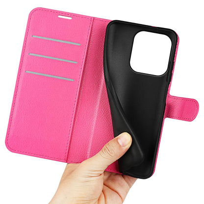 or OPPO Reno16 5G /16 Pro 5G Global Litchi Texture Horizontal Flip Leather Phone Case with Holder - Rose Red - SYA003245911H