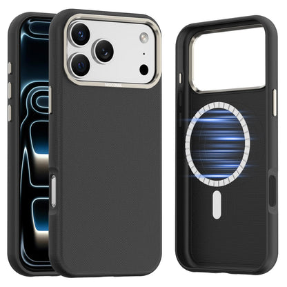 For iPhone 18 Pro Max Mocome Plain Magnetic Shockproof Phone Case - Black - SYA003247601A