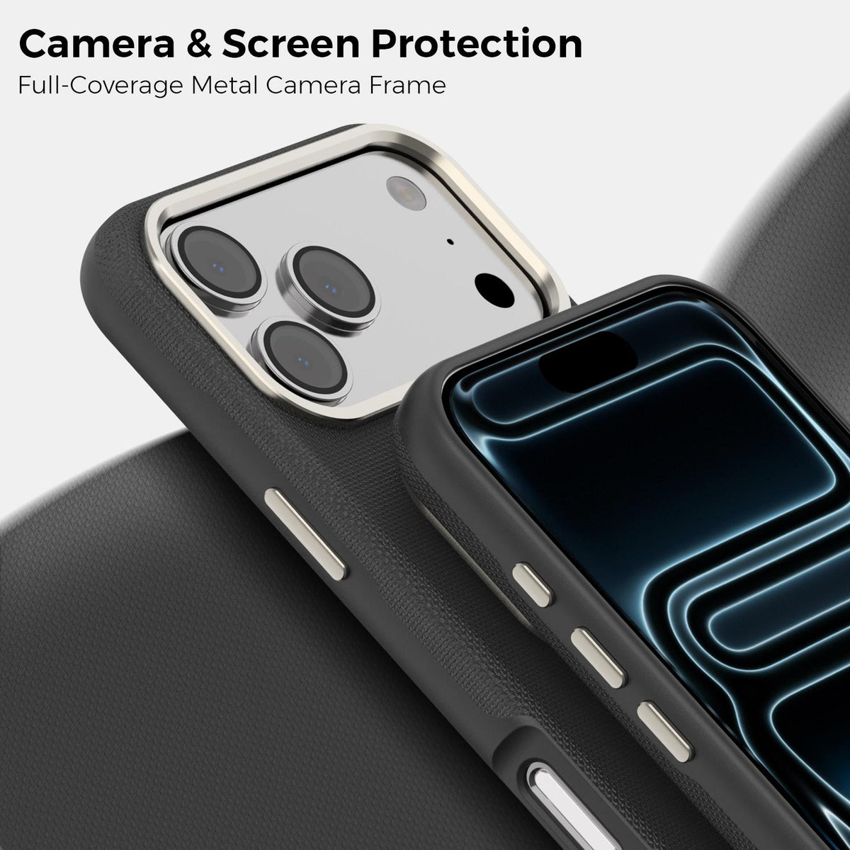 For iPhone 18 Pro Max Mocome Plain Magnetic Shockproof Phone Case - Black - SYA003247601A