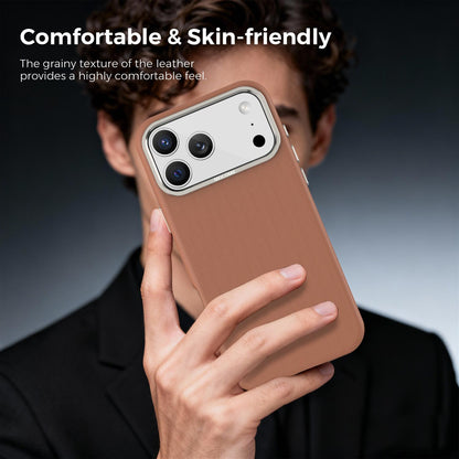 For iPhone 18 Pro Max Mocome Plain Magnetic Shockproof Phone Case - Brown - SYA003247601B