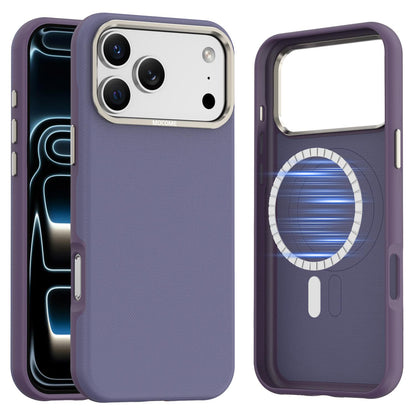 For iPhone 18 Pro Max Mocome Plain Magnetic Shockproof Phone Case - Purple - SYA003247601C