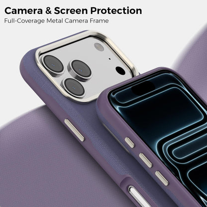 For iPhone 18 Pro Max Mocome Plain Magnetic Shockproof Phone Case - Purple - SYA003247601C