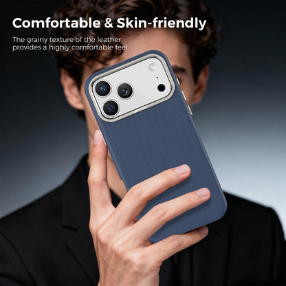 For iPhone 18 Pro Max Mocome Plain Magnetic Shockproof Phone Case - Blue - SYA003247601D