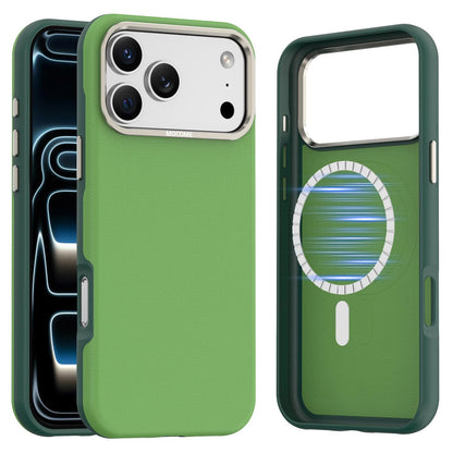 For iPhone 18 Pro Max Mocome Plain Magnetic Shockproof Phone Case - Green - SYA003247601E