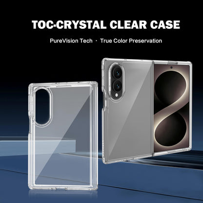 For Galaxy Z Fold8 5G LeReach TOC Clear Series Composite Armor TPU Acrylic Hybrid Shockproof Phone Case