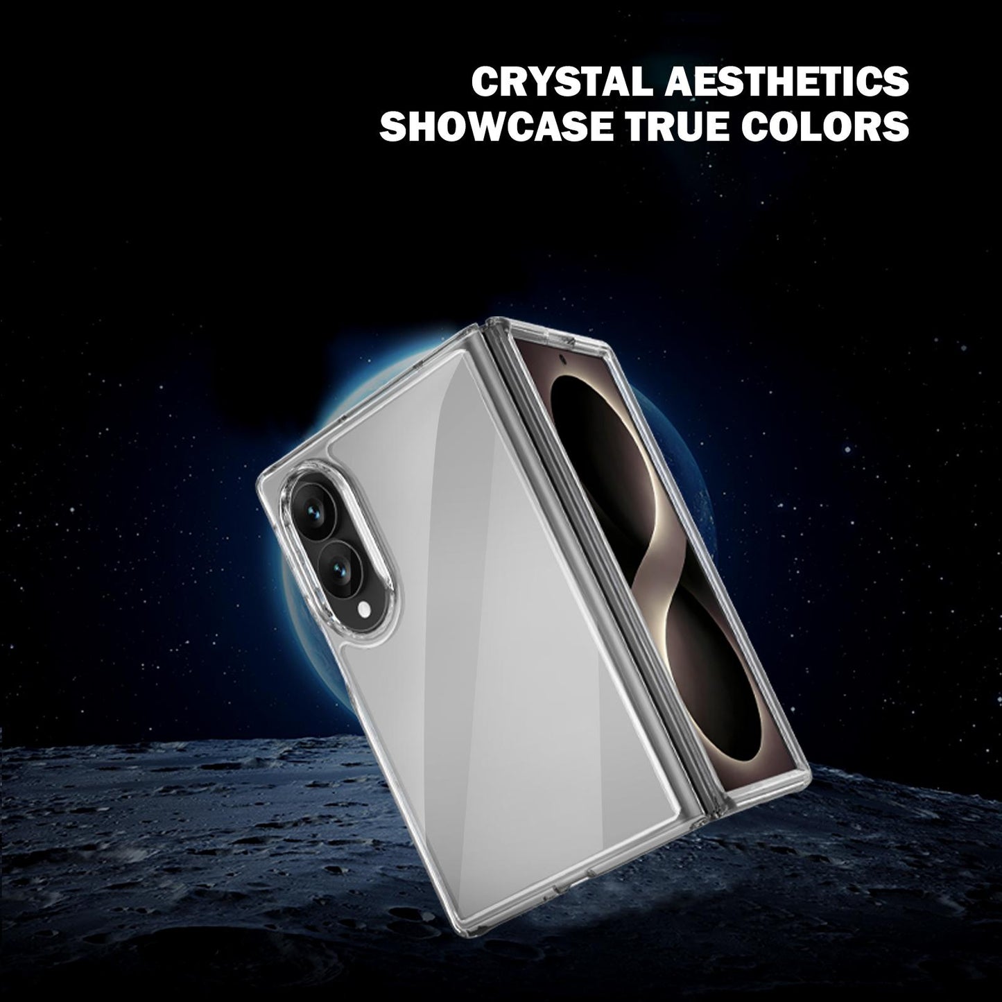 For Galaxy Z Fold8 5G LeReach TOC Clear Series Composite Armor TPU Acrylic Hybrid Shockproof Phone Case