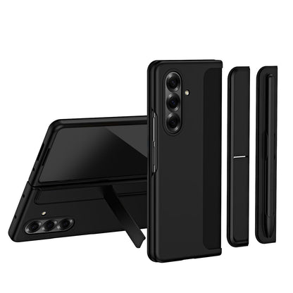 For Galaxy Z Fold8 Ultra 5G 2-in-1 Hard PC Folding Phone Case with Holder Pen Slot - Black - SYA003386001A
