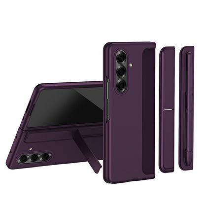 For Galaxy Z Fold8 Ultra 5G 2-in-1 Hard PC Folding Phone Case with Holder Pen Slot - Red - SYA003386001C