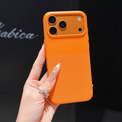 For iPhone 17 Pro Imitation Dot-texture TPU Phone Case - Orange - SYA003421102B