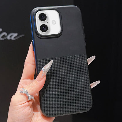 For iPhone 17 Imitation Dot-texture TPU Phone Case - Black - SYA003421103E