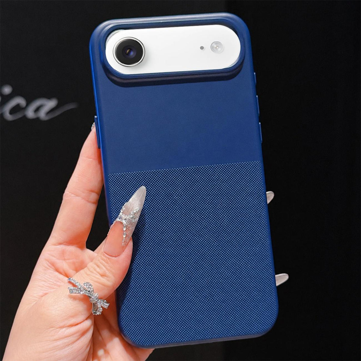 For iPhone Air Imitation Dot-texture TPU Phone Case - Blue - SYA003421104A