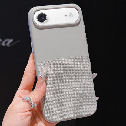 For iPhone Air Imitation Dot-texture TPU Phone Case - Gray - SYA003421104C