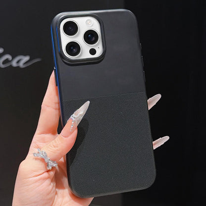 For iPhone 16 Pro Imitation Dot-texture TPU Phone Case - Black - SYA003421106E
