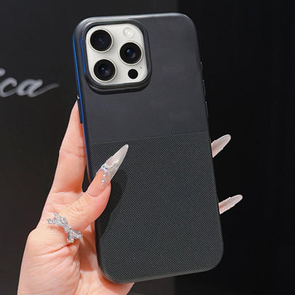 For iPhone 15 Pro Imitation Dot-texture TPU Phone Case - Black - SYA003421110E