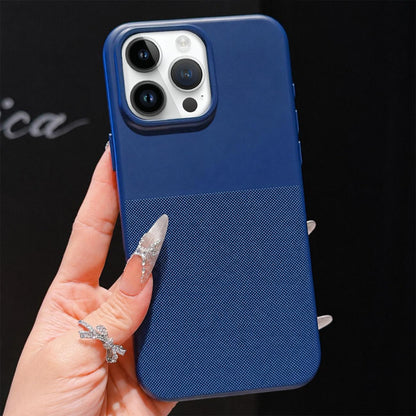 For iPhone 13 Pro Imitation Dot-texture TPU Phone Case - Blue - SYA003421118A