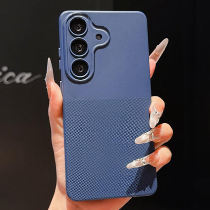 For Galaxy S23 FE 5G Imitation Dot-texture TPU Phone Case - Blue - SYA003421402A