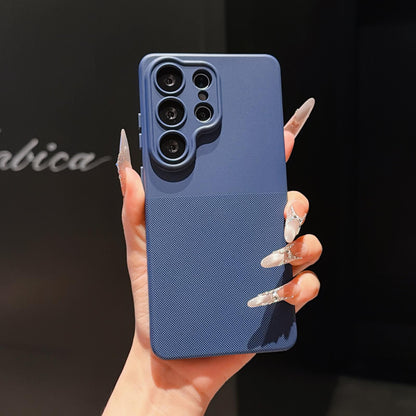 For Galaxy S25 Ultra 5G Imitation Dot-texture TPU Phone Case - Blue - SYA003421411A