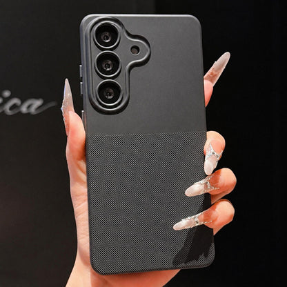 For Galaxy A16 4G / 5G Imitation Dot-texture TPU Phone Case - Black - SYA003421425E