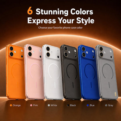 For iPhone 18 MOFI Minimal Series Frosted Semi-Transparen TPU Phone Case with Lens Film - Blue - SYA003426007B