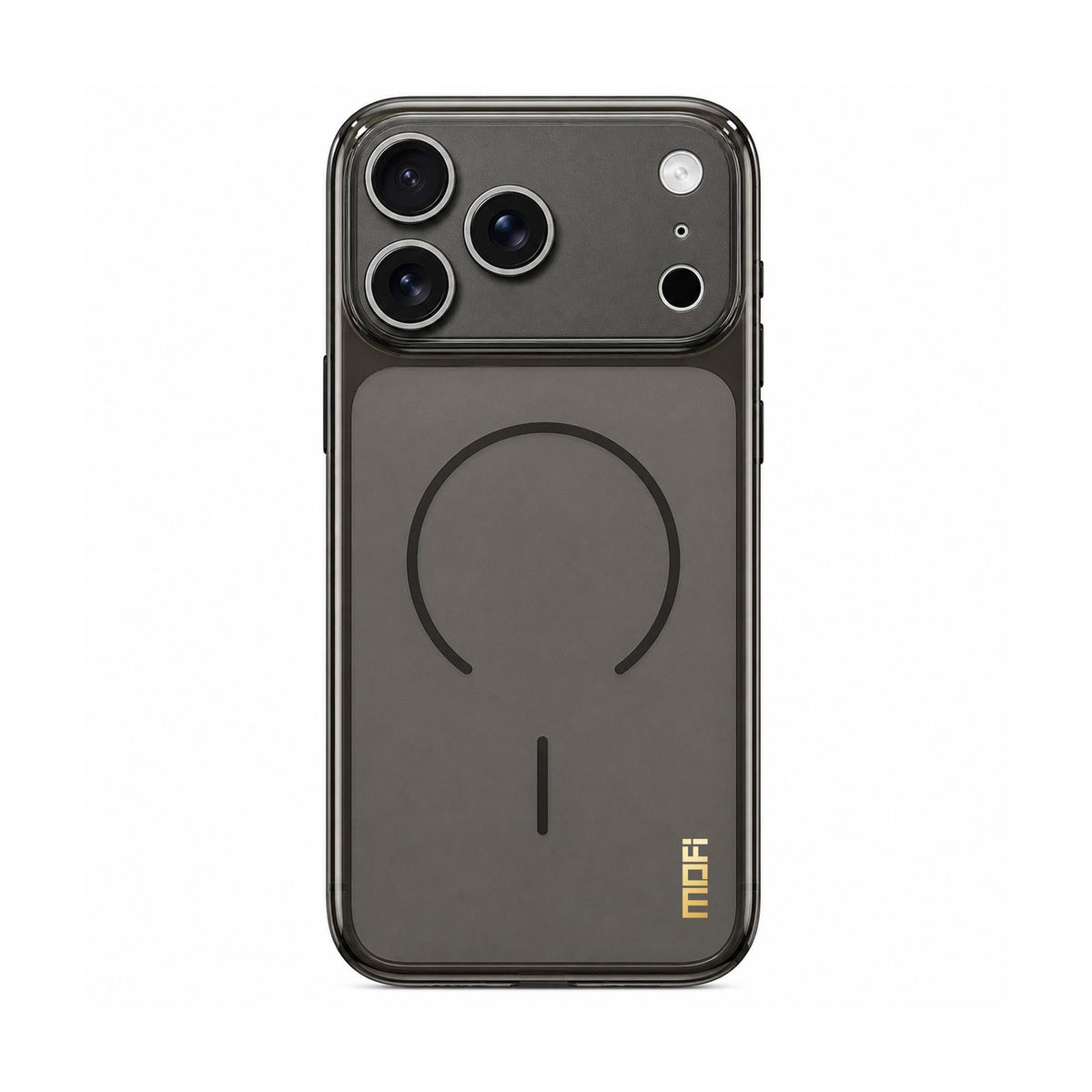 For iPhone 18 Pro MOFI Minimal Series Frosted Semi-Transparen TPU Phone Case with Lens Film - Black - SYA003426008A