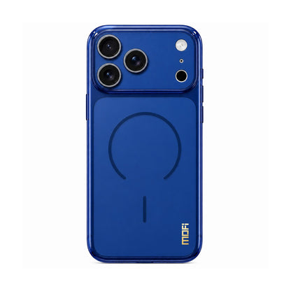For iPhone 18 Pro MOFI Minimal Series Frosted Semi-Transparen TPU Phone Case with Lens Film - Blue - SYA003426008B