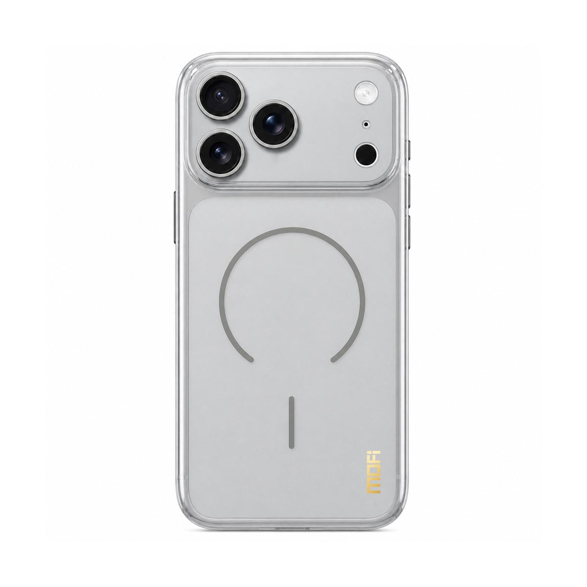 For iPhone 18 Pro MOFI Minimal Series Frosted Semi-Transparen TPU Phone Case with Lens Film - Gray - SYA003426008C