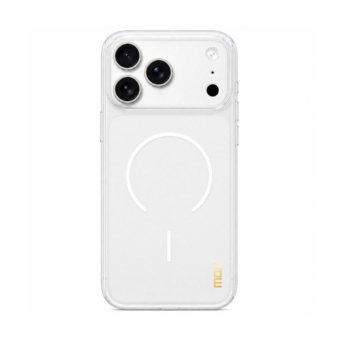 For iPhone 18 Pro MOFI Minimal Series Frosted Semi-Transparen TPU Phone Case with Lens Film - white - SYA003426008F