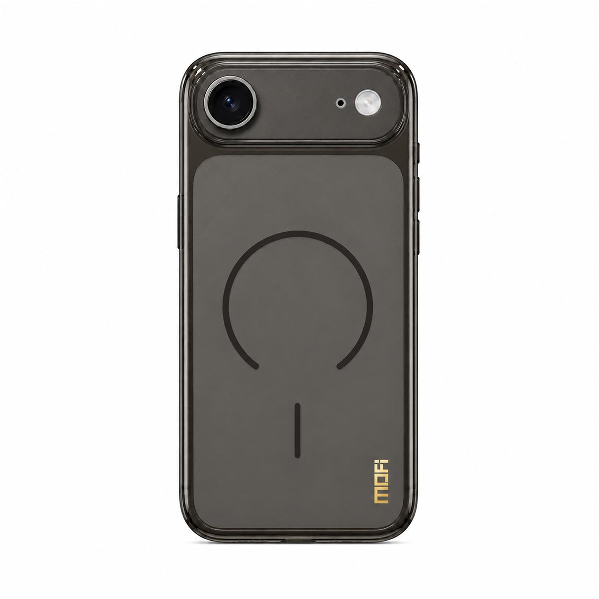 For iPhone Air MOFI Minimal Series Frosted Semi-Transparen TPU Phone Case with Lens Film - Black - SYA003426011A