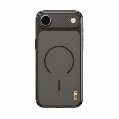 For iPhone Air MOFI Minimal Series Frosted Semi-Transparen TPU Phone Case with Lens Film - Black - SYA003426011A