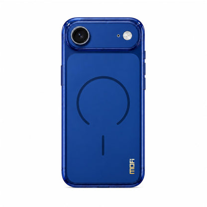 For iPhone Air MOFI Minimal Series Frosted Semi-Transparen TPU Phone Case with Lens Film - Blue - SYA003426011B