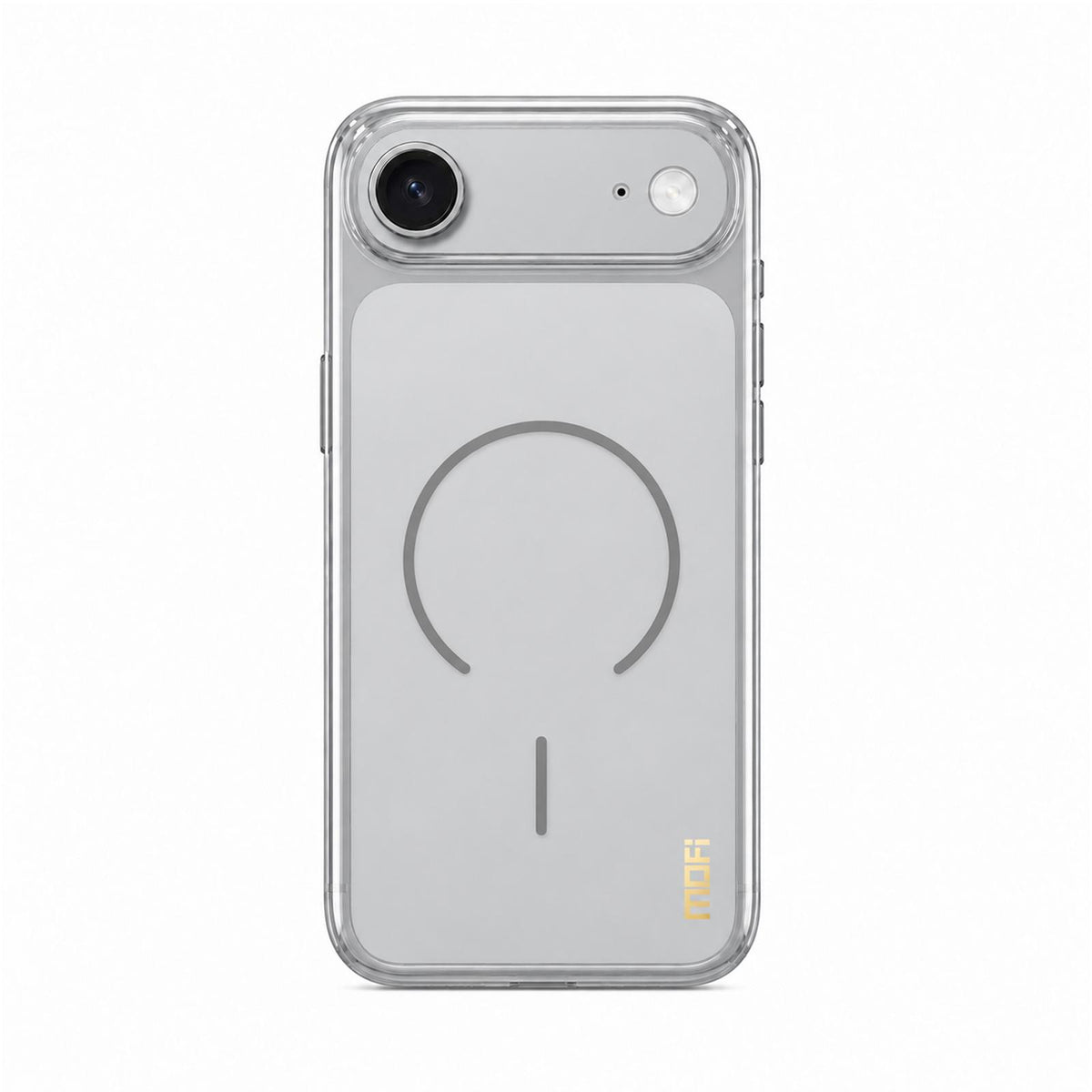 For iPhone Air MOFI Minimal Series Frosted Semi-Transparen TPU Phone Case with Lens Film - Gray - SYA003426011C