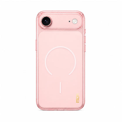 For iPhone Air MOFI Minimal Series Frosted Semi-Transparen TPU Phone Case with Lens Film - Pink - SYA003426011E