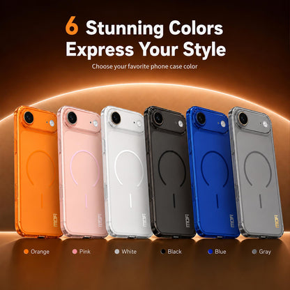 For iPhone Air MOFI Minimal Series Frosted Semi-Transparen TPU Phone Case with Lens Film - white - SYA003426011F